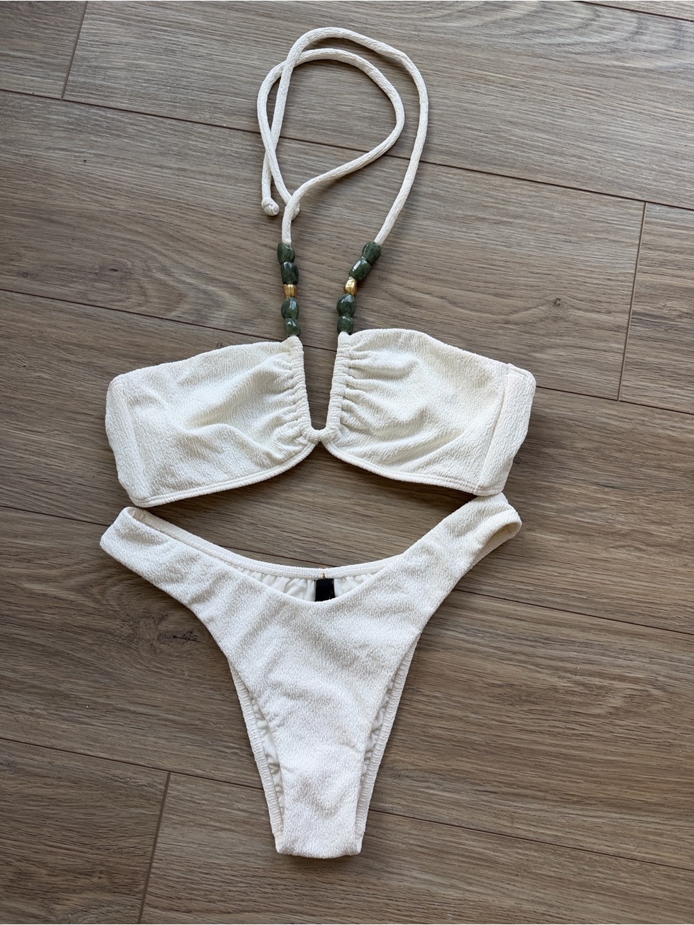Vix Paula Hermanny Firenze Bikini Set in White - Size Large